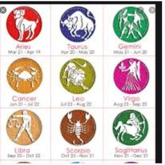 ⭐️❤️ FREE Horoscope Sign Boho Print Peasant Zodiac Modern Minimal Hoop Earrings - Picture 2 of 13